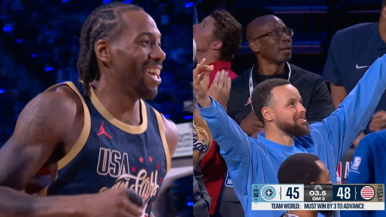 Kawhi Leonard GOES OFF for 31 points in 12 mins vs Team World in All Star Game