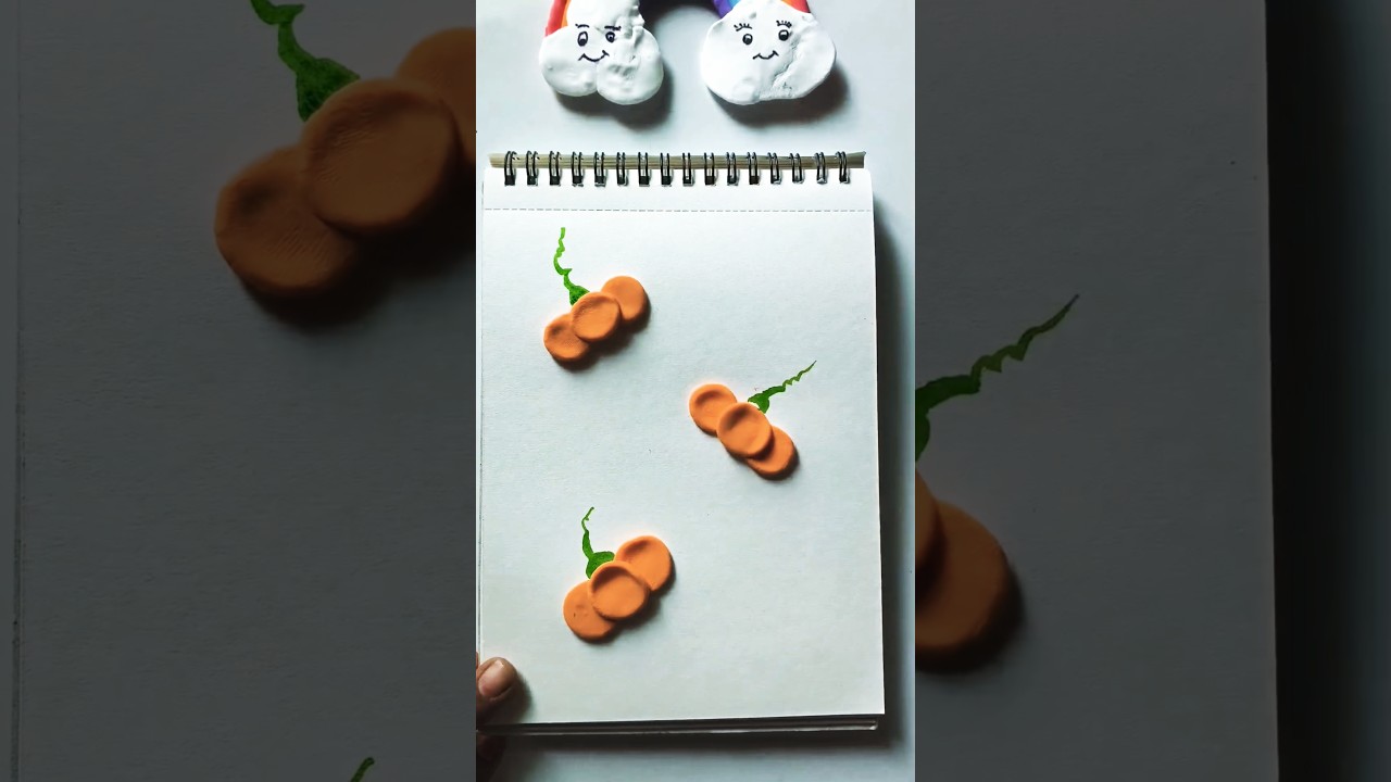 Pumpkin 🎃 Clay Art 
