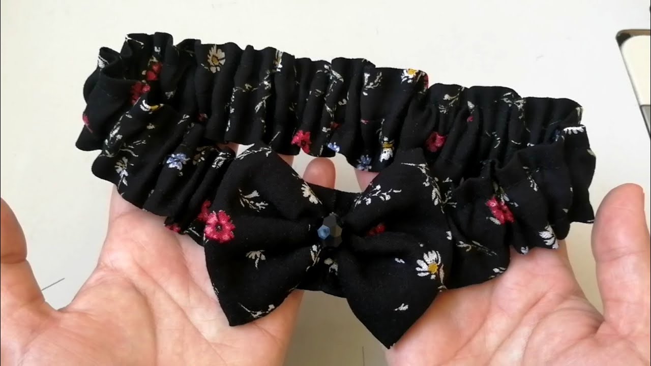 فكرة رائعة 😍 من بقايا القماش فقط 😉👌تفصيل وخياطة بندانة للشعر تنفع كمشروع مربح 💸 Diy craft