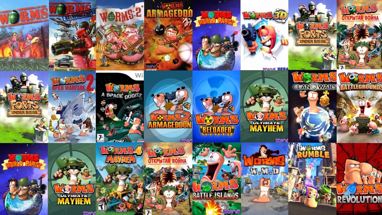 Evolution of Worms Games (1995–2026)