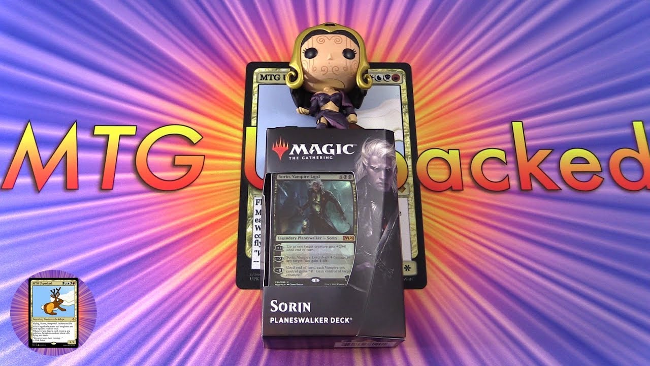 Распаковка колоды Planeswalker Сорина из базового набора 2020 года.