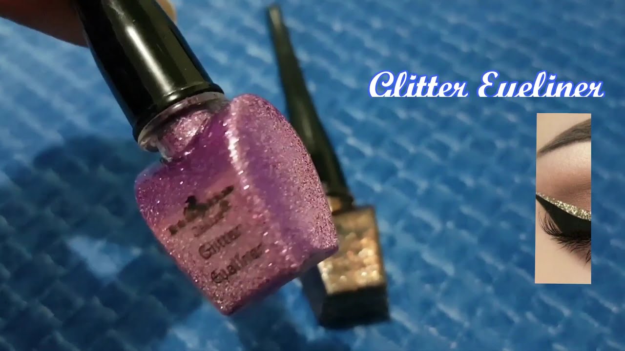 Glitter eyeliner/glitter eyeliner italia/swatches//Delineador de glitter