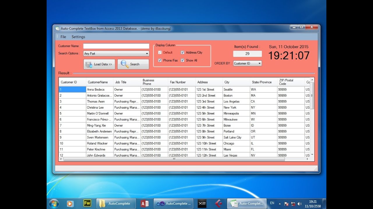 VB.NET - How to AutoComplete TextBox from Access 2013 Database Part 1/7