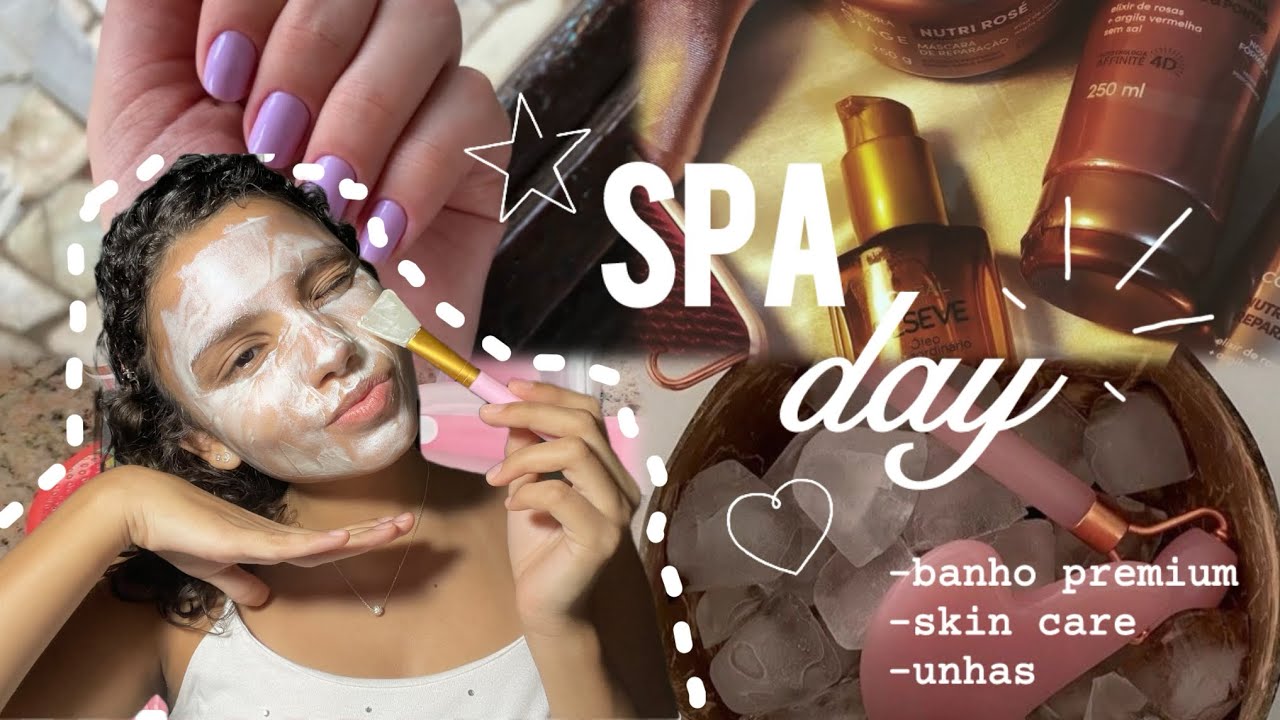 SPA DAY ✨🛁🤍🫧| autocuidado • banho premium • skin care • unhas 