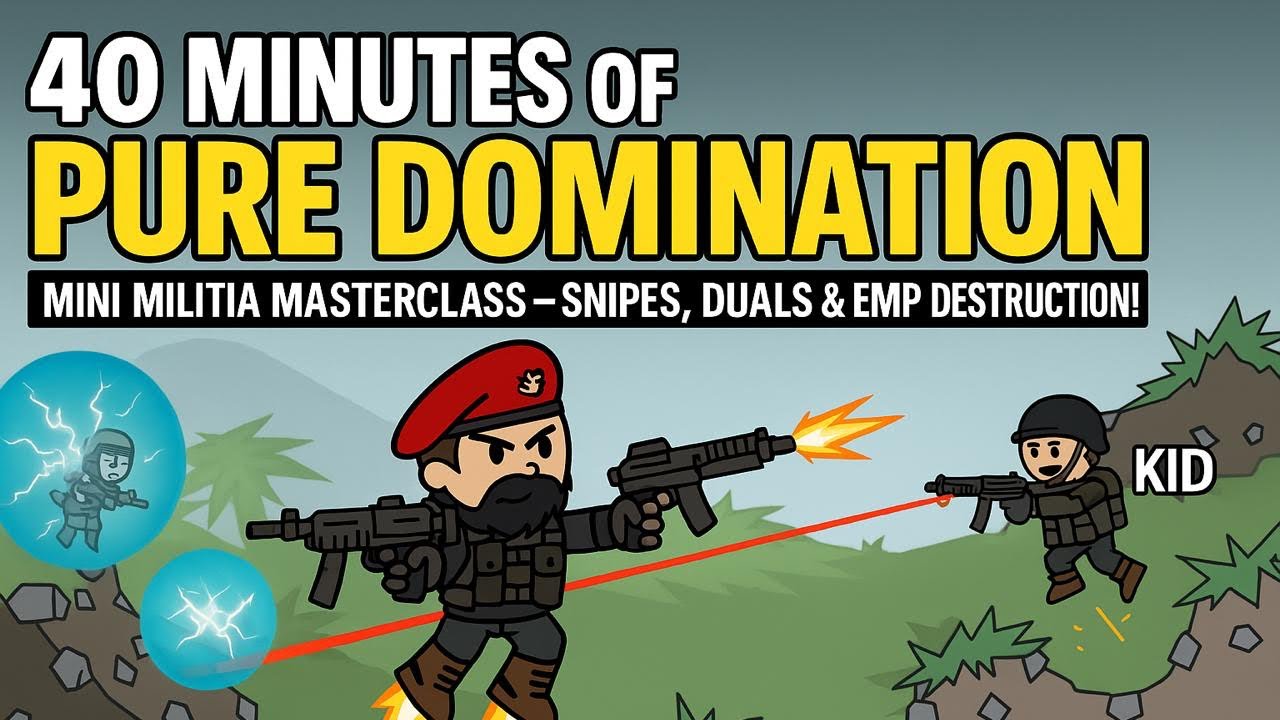 “40 Minutes of Pure Domination | Mini Militia Masterclass – Snipes, Duals & EMP Destruction!