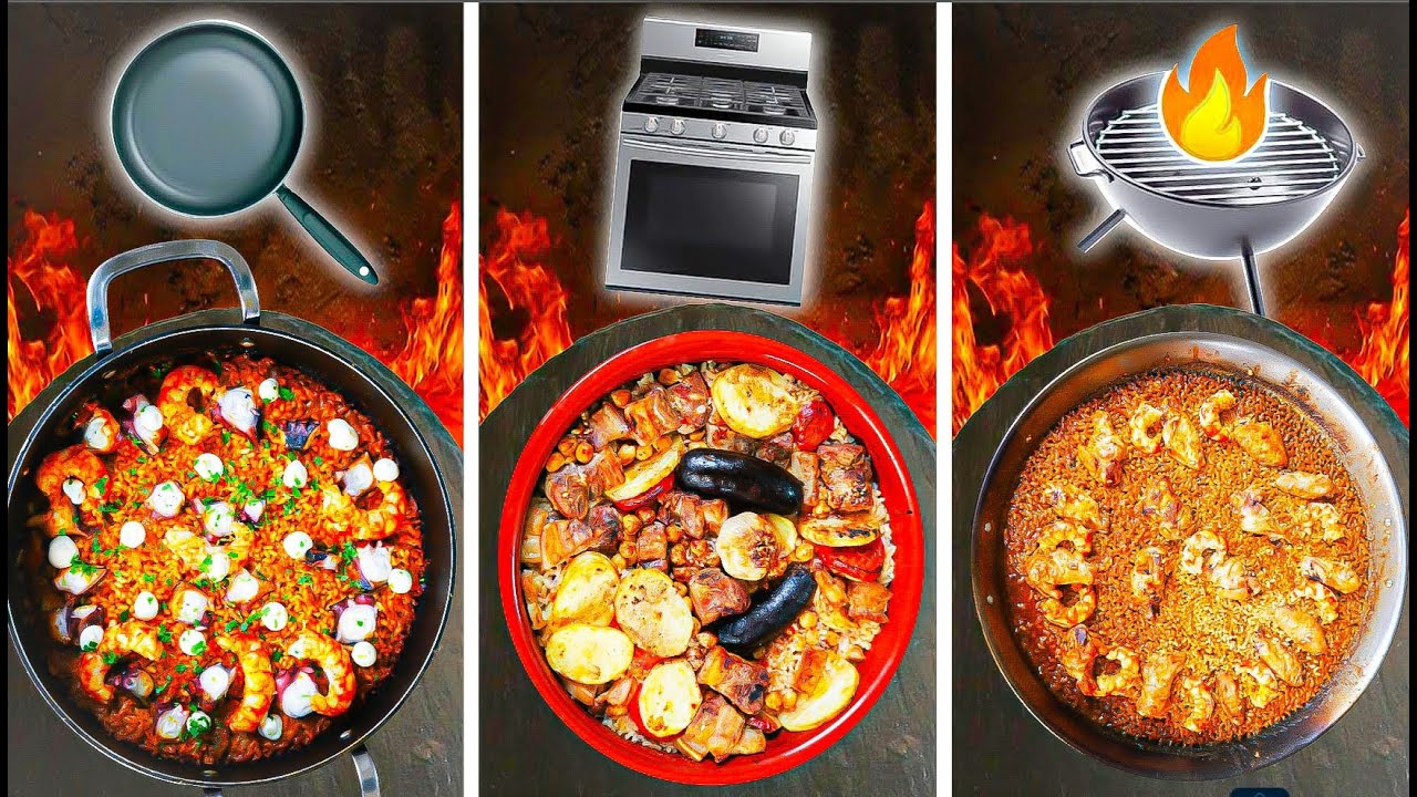 Sartén vs. Horno vs. BBQ ARROZ 🥘 ¿Cuál te GUSTA más?