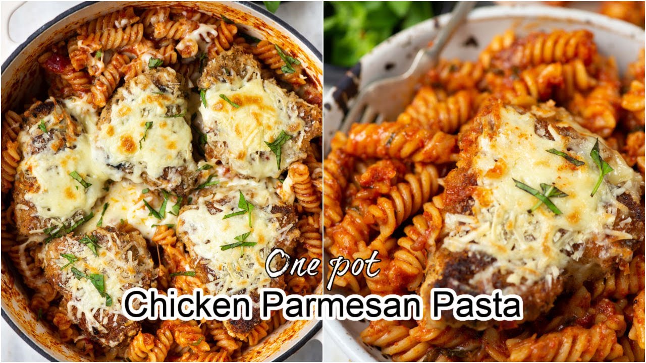 One pot chicken parmesan pasta