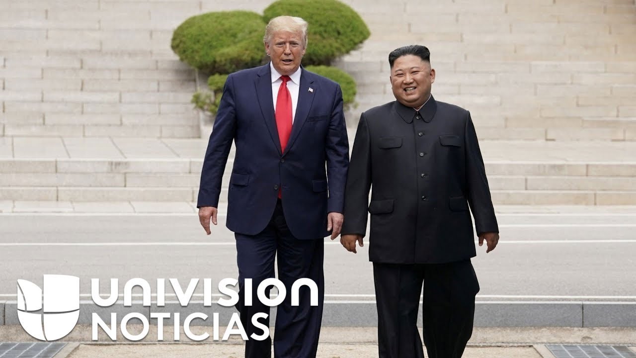 Trump hace historia al pisar suelo de Corea del Norte acompañado del líder Kim Jong-un