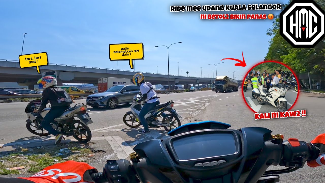 RIDE Mee UDANG Kuala Selangor 🤩 | KALI NI KAW2 Mat !! 🔥| Zul LARI dari POLIS ?! 😱