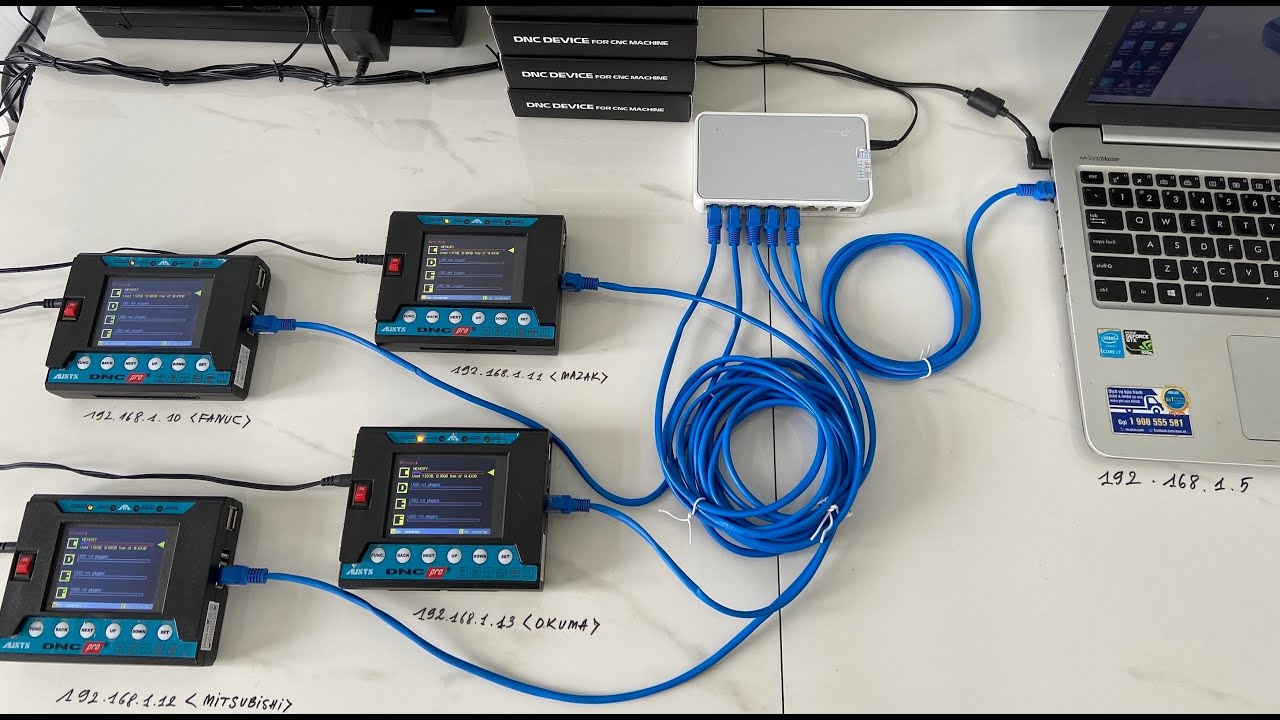 [DNC Pro] Ethernet Networks - DNC drip feed Networking for CNC machine
