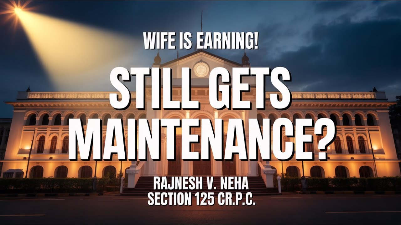 Wife Earning Income? Kerala High Court Orders ₹8,000 Month Maintenance! Rajnesh v. Neha 