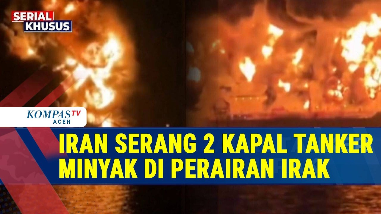 Serangan Rudal Iran Hantam Kapal Tanker, Api Berkobar dan 1 Korban Tewas