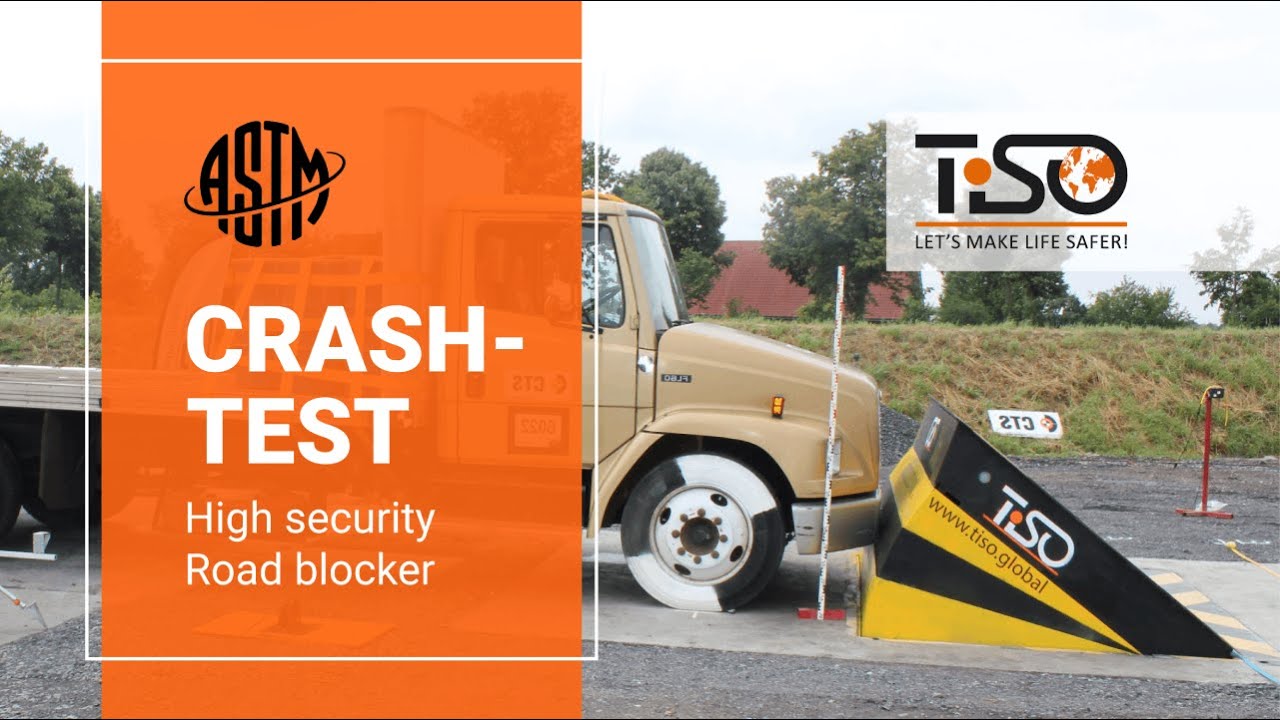Crash-test of TiSO HIGH SECURITY ROAD BLOCKER (ASTM F2656-07, M50, P1)