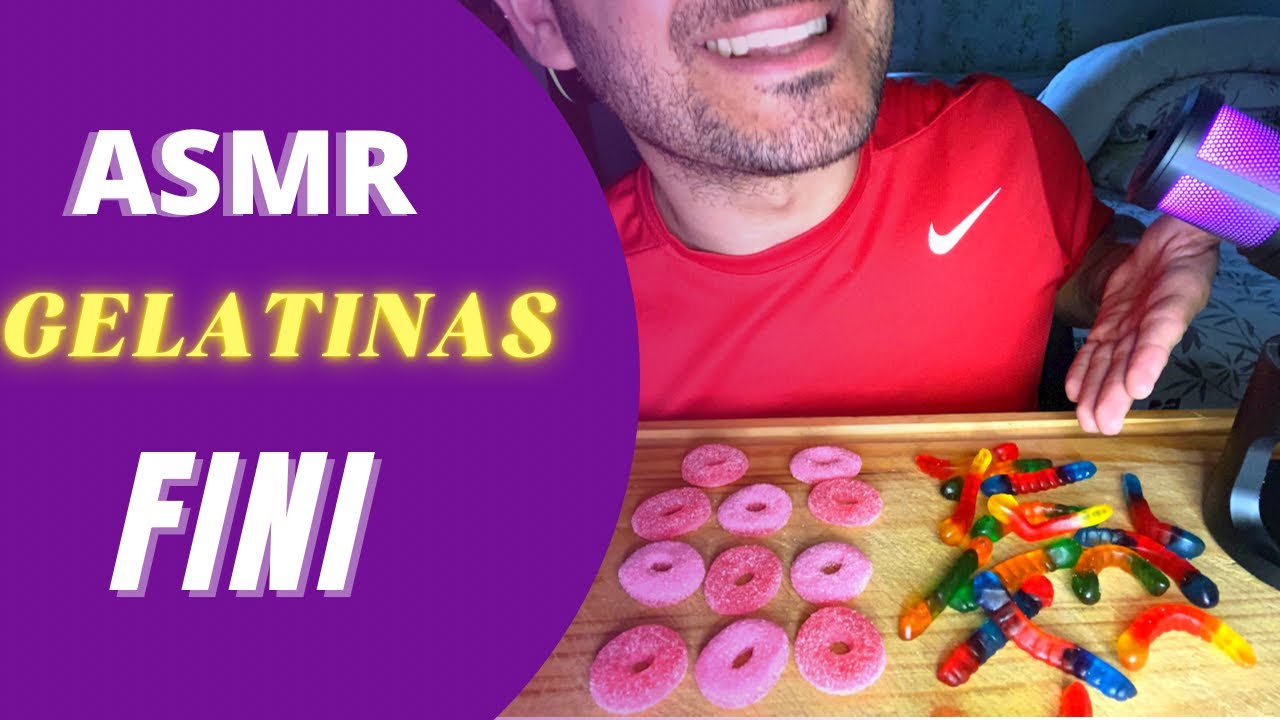 ✅ASMR MUKBANG GELATINAS FINI (no talking)