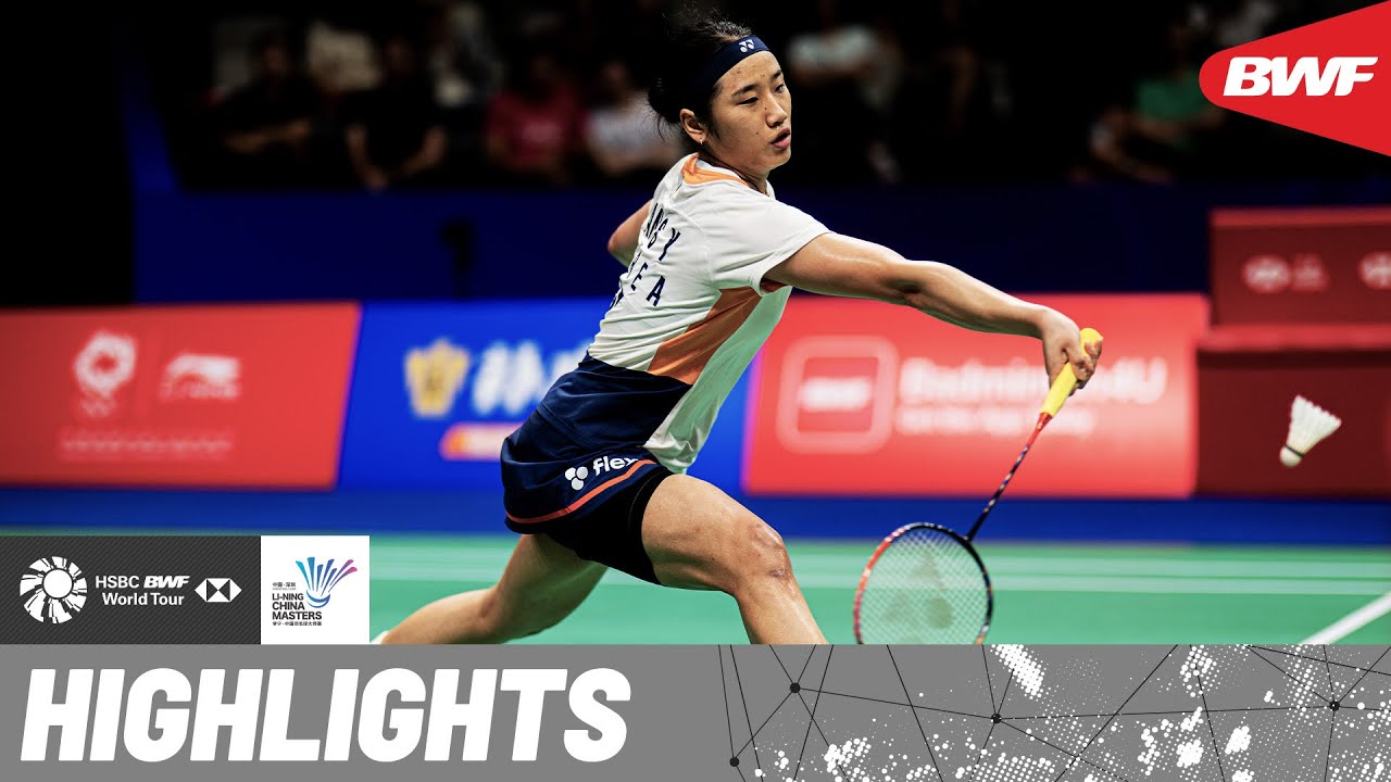 Defending champion An Se Young competes against Pusarla V. Sindhu
