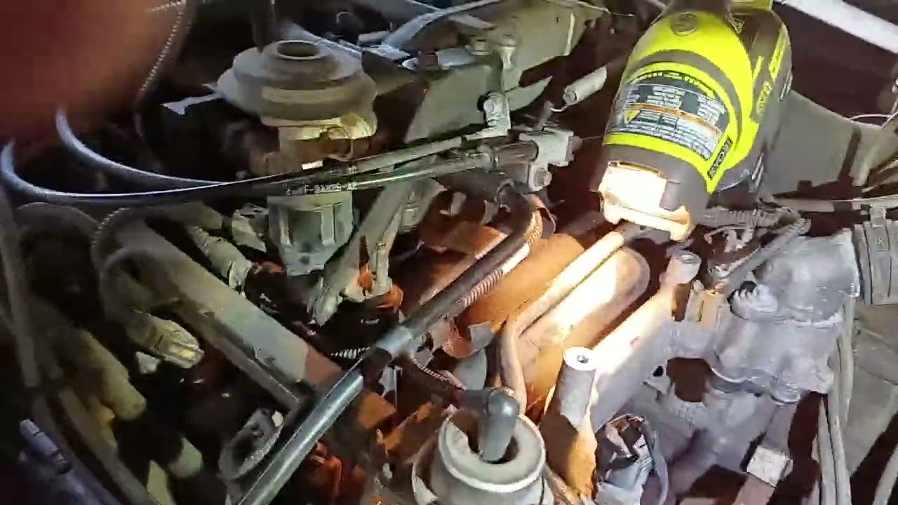 1997 4.6 Lincoln under intake heater hose bypass fix.