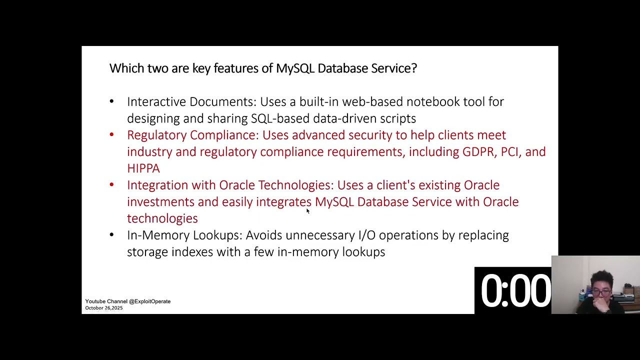 Oracle Data Platform 2025 Certified Foundations Associate | 1Z0-1195-25 | October 27, 2025