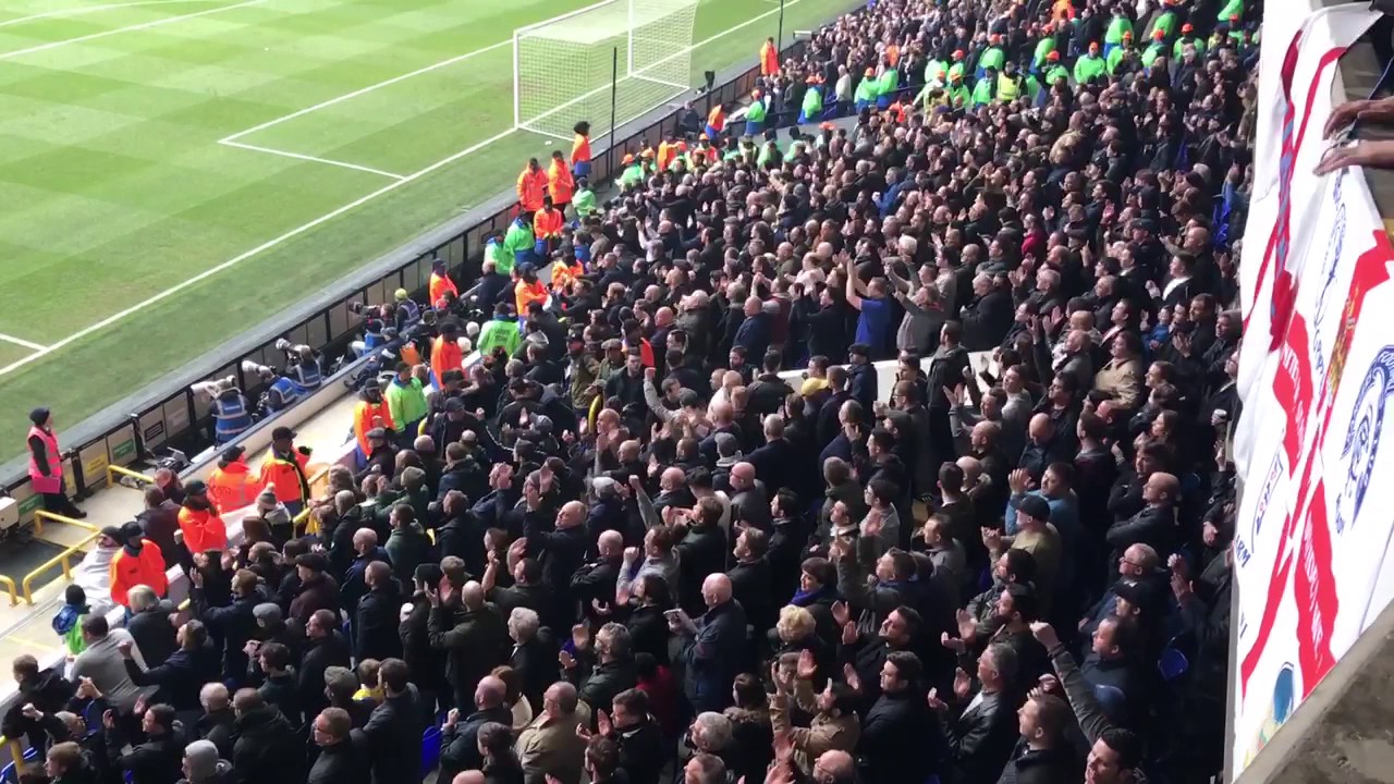 FAN CAM PRE MATCH - MILLWALL OUT SING SPURS