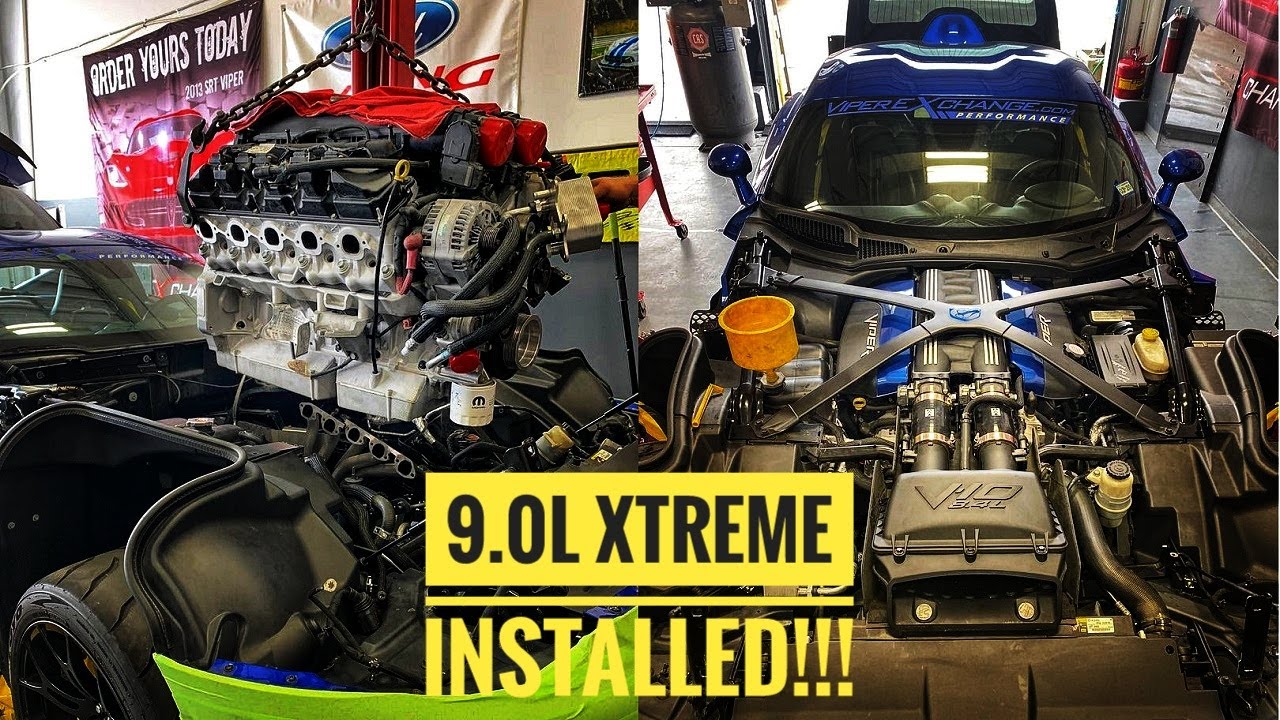 Установка двигателя Viper 9.0L, ПЕРВЫЙ огонь! Часть 5