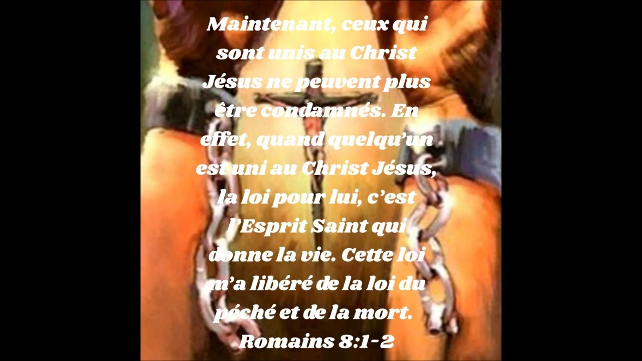 ROMAINS 8 V 1 A 2 - VERSET BIBLIQUE EXPLIQUE -LA LIBERTE - NOUS NE SOMMES PLUS CONDAMNES