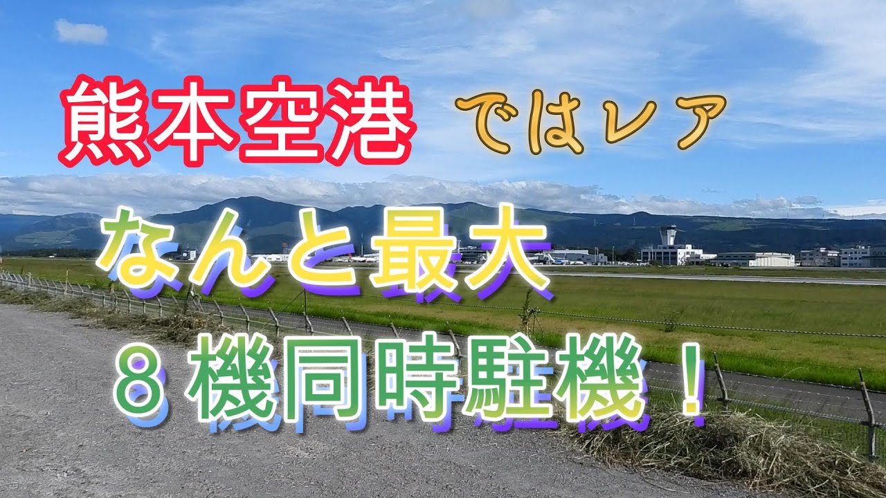 熊本空港　混雑の午後