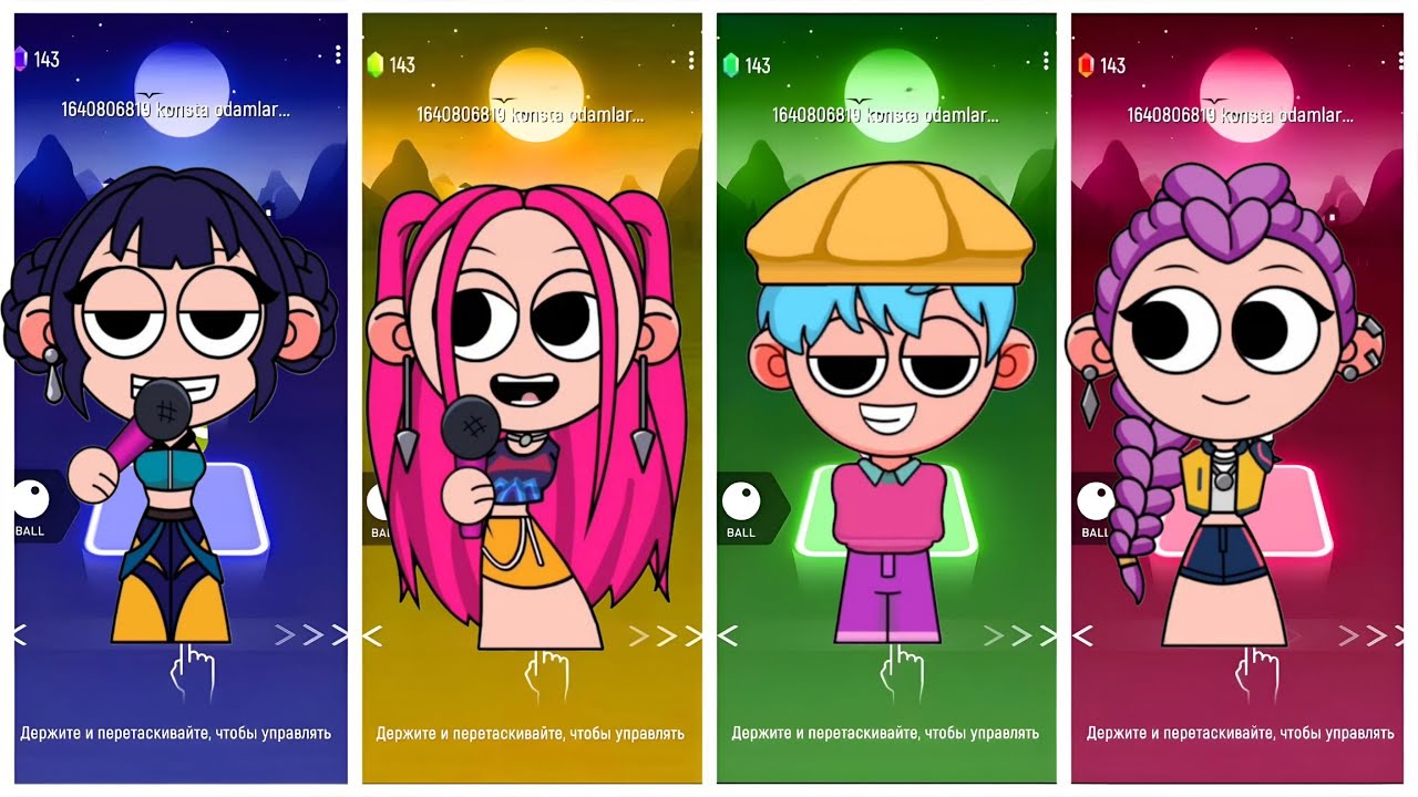 Kpop Demon Hunters: Tiles hop EDM RUSH