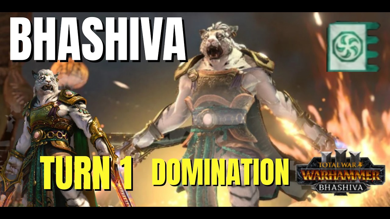 How to Dominate Turn 1 as Bhashiva, the White Tiger | Grand Cathay Beginner Guide Warhammer 3