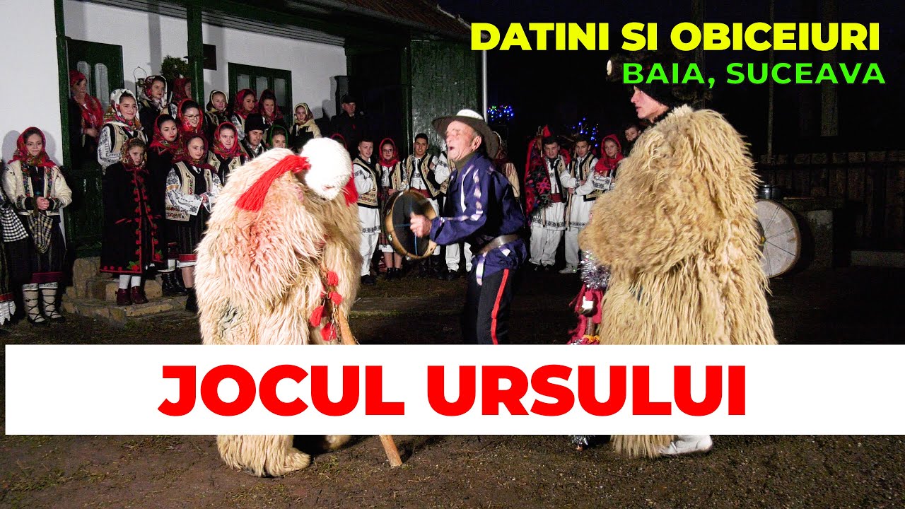 🐻 Jocul Ursului - Tradiții și obiceiuri la Baia, Suceava, Bucovina 🐻