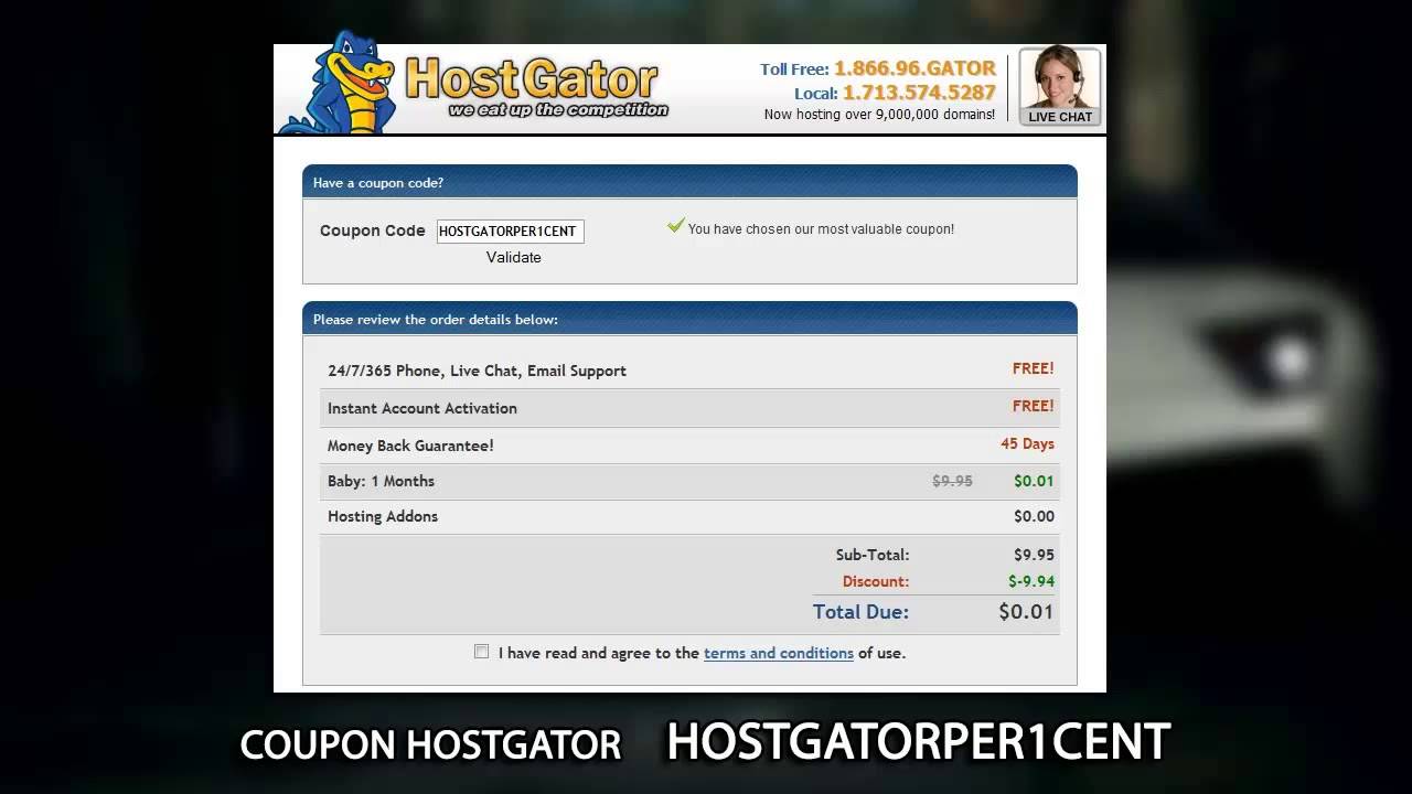 Best Hostgator Coupon Code Which Saves the Most