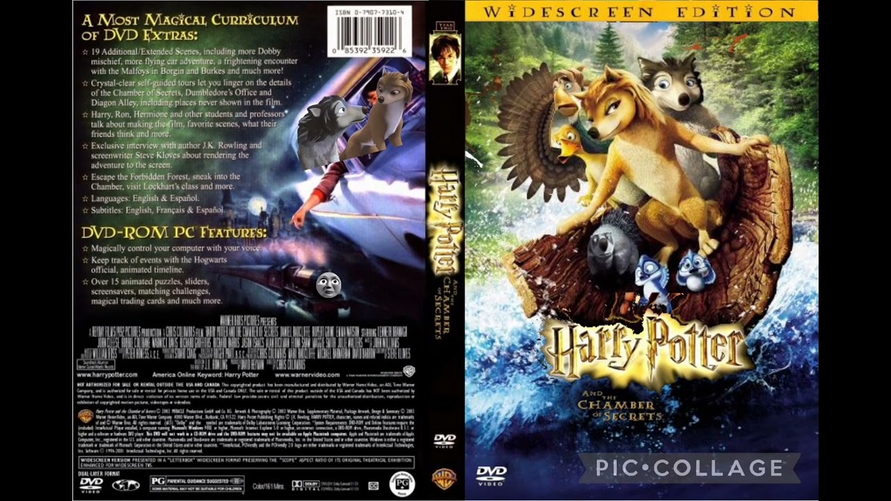 Harry Potter And The Chamber Of Secrets (2002) DVD Covers Widescreen Edition 