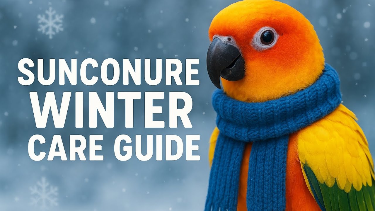  How to( i care ) Care Your Sun Conure in Winter 🦜❄️#SunConurecare #wintercaretipsforparrot 
