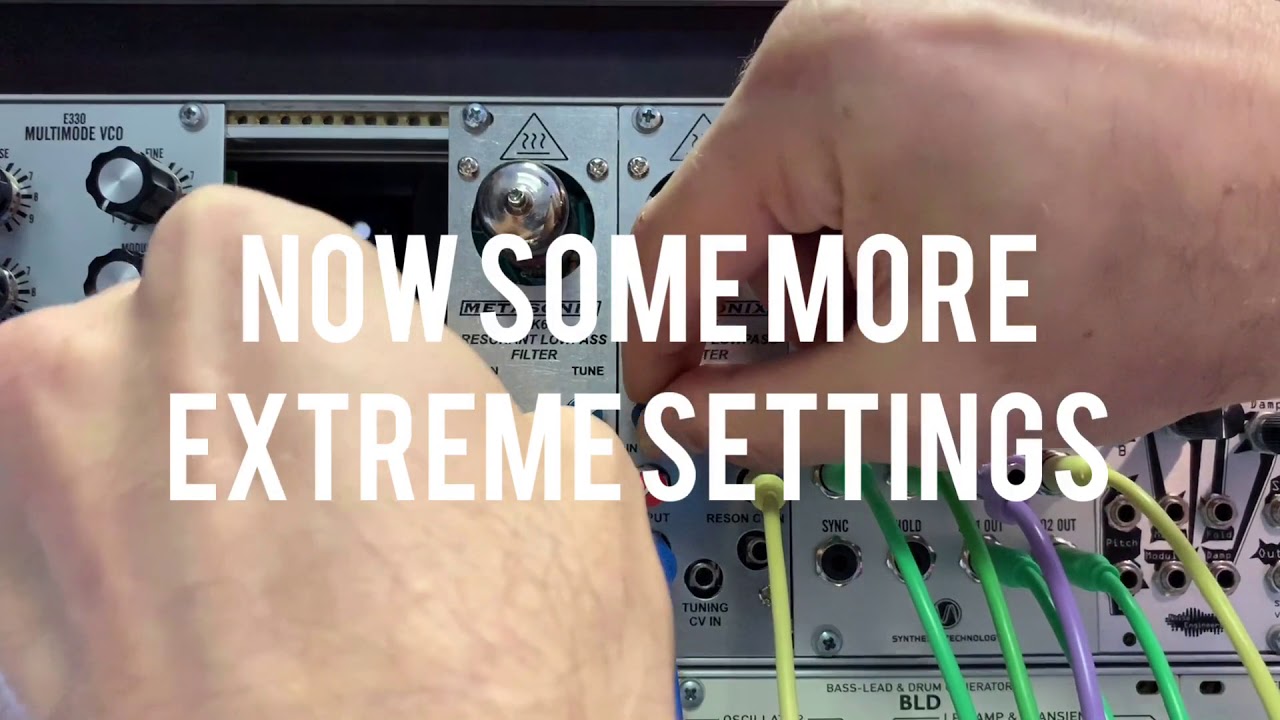 The Metasonix RK6 -12db low pass tube filter