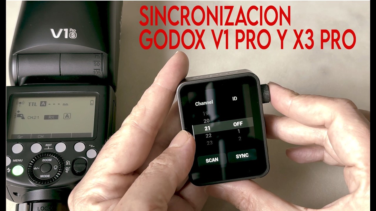 Sincronización Godox V1 Pro y X3 Pro: configuración rápida, canales, grupos y solución de fallos