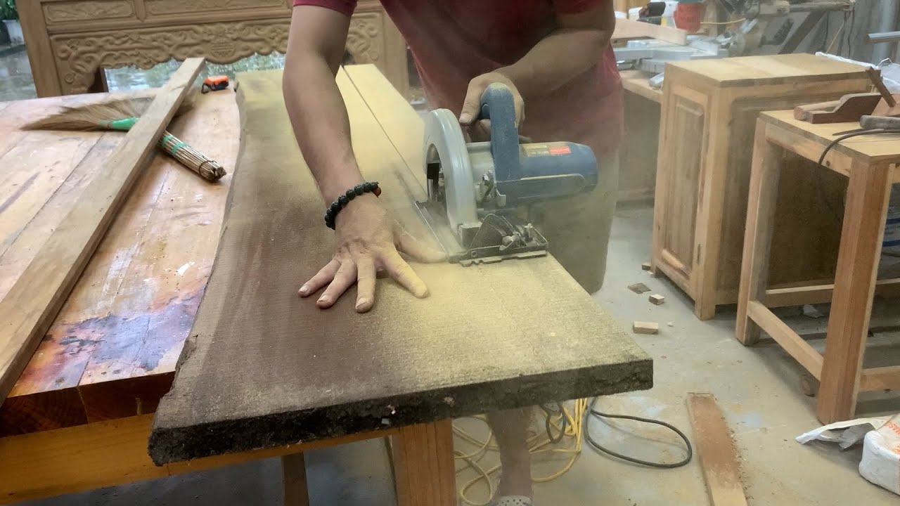 Use Rosewood To Make A Table With Perfect CNC Carvings // Creative Carpentry Ideas