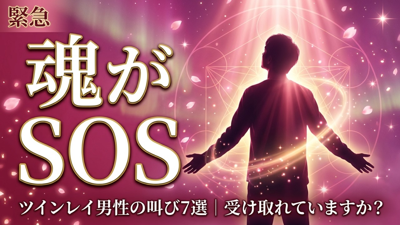 【見逃し厳禁】ツインレイ男性の魂が「もう限界だ」と叫んでいる7つの瞬間｜今すぐ受け取って