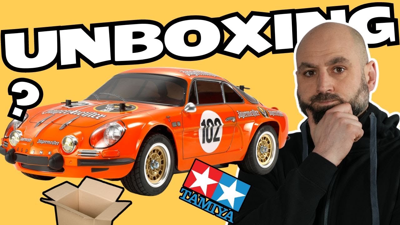 Unboxing Tamiya Alpine A110 Jägermeister