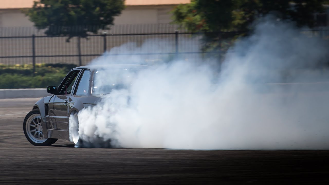 Donovan Brockway putting the new car through its paces
