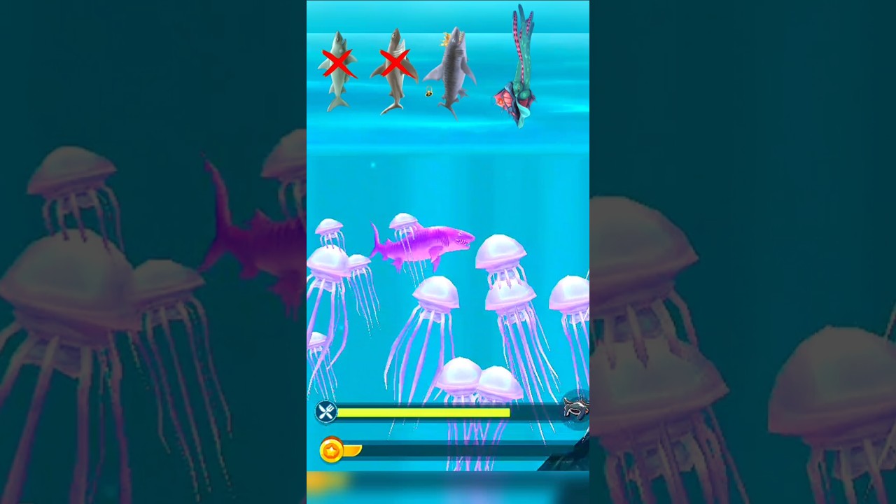 Hungry Shark Evolution game play new update Noob Shark Vs Pro Shark 🦈 King 👑#new #shorts