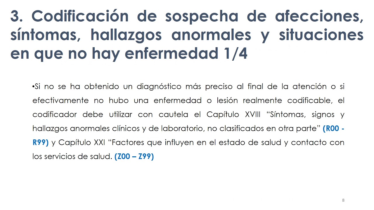 Reglas y procedimientos que rigen la codificación de la morbilidad. Vol. 2 Manual de instrucciones