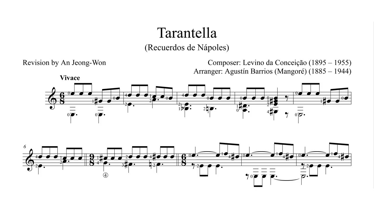 Levino da Conceição - Tarantella (Recuerdos de Nápoles) [Agustín Barrios Mangoré]