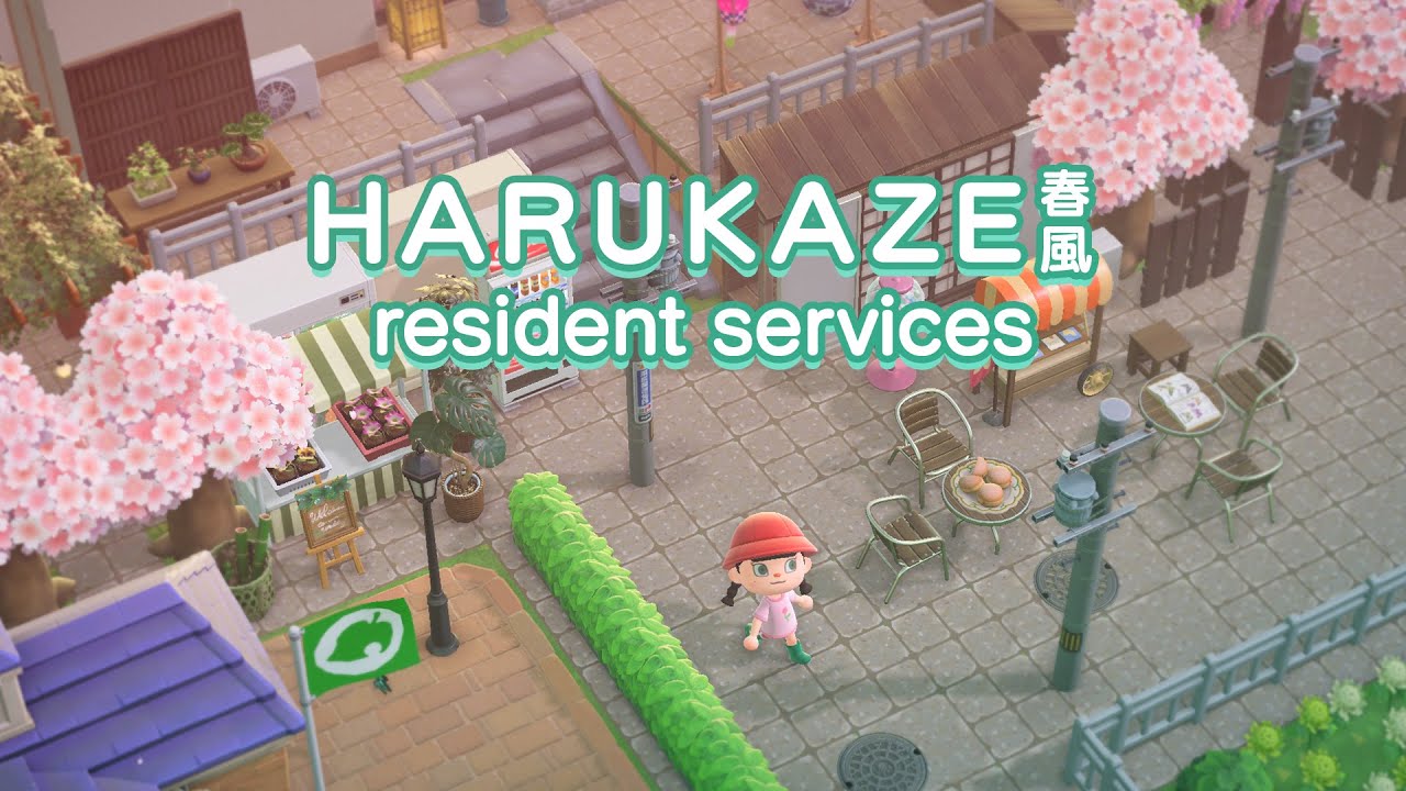 Resident services and more friendly neighborhoods 🪀🌸 |  speed build | Animal Crossing: New Horizons