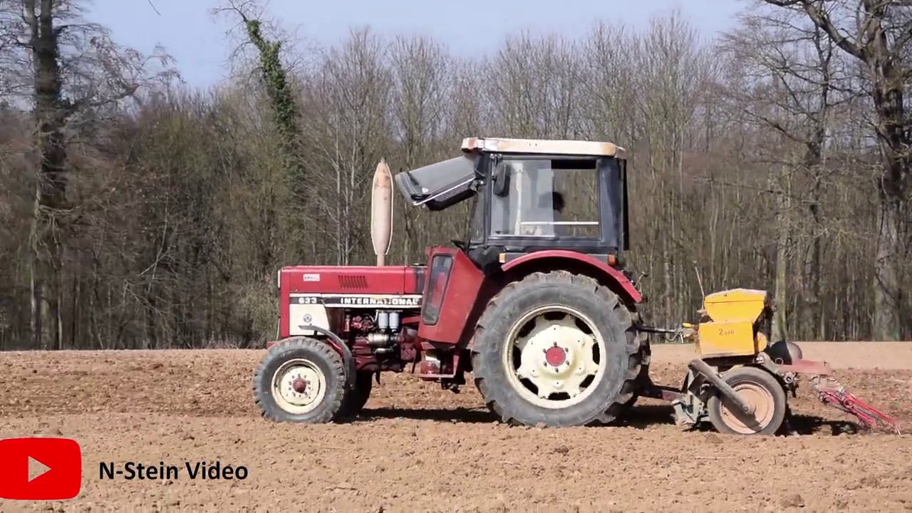 IHC 633 mit der Botsch 225 Sämaschine // Einsaat - Gerste // 2019