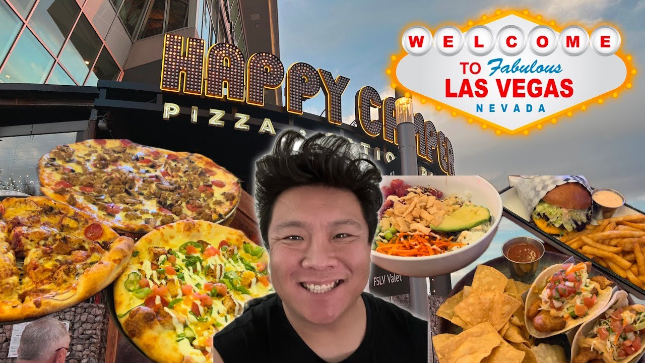 Eating at Happy Camper Pizza Las Vegas