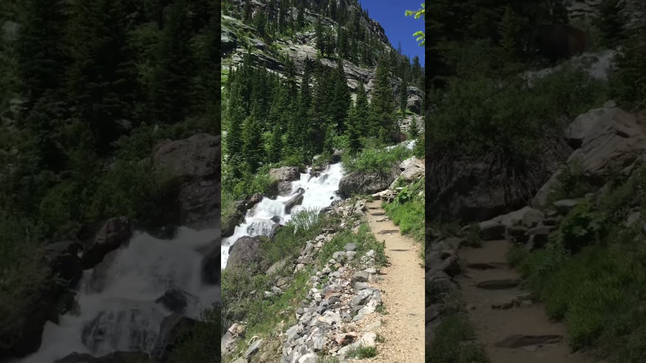 Love the waterfalls of Death Canyon.  #Tetons #hiking #wyoming #jacksonhole