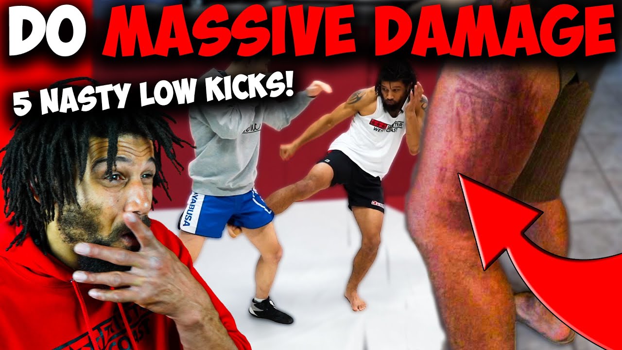 5 Low Kick Strategies For MMA Fighting | Coach Kajan Johnson