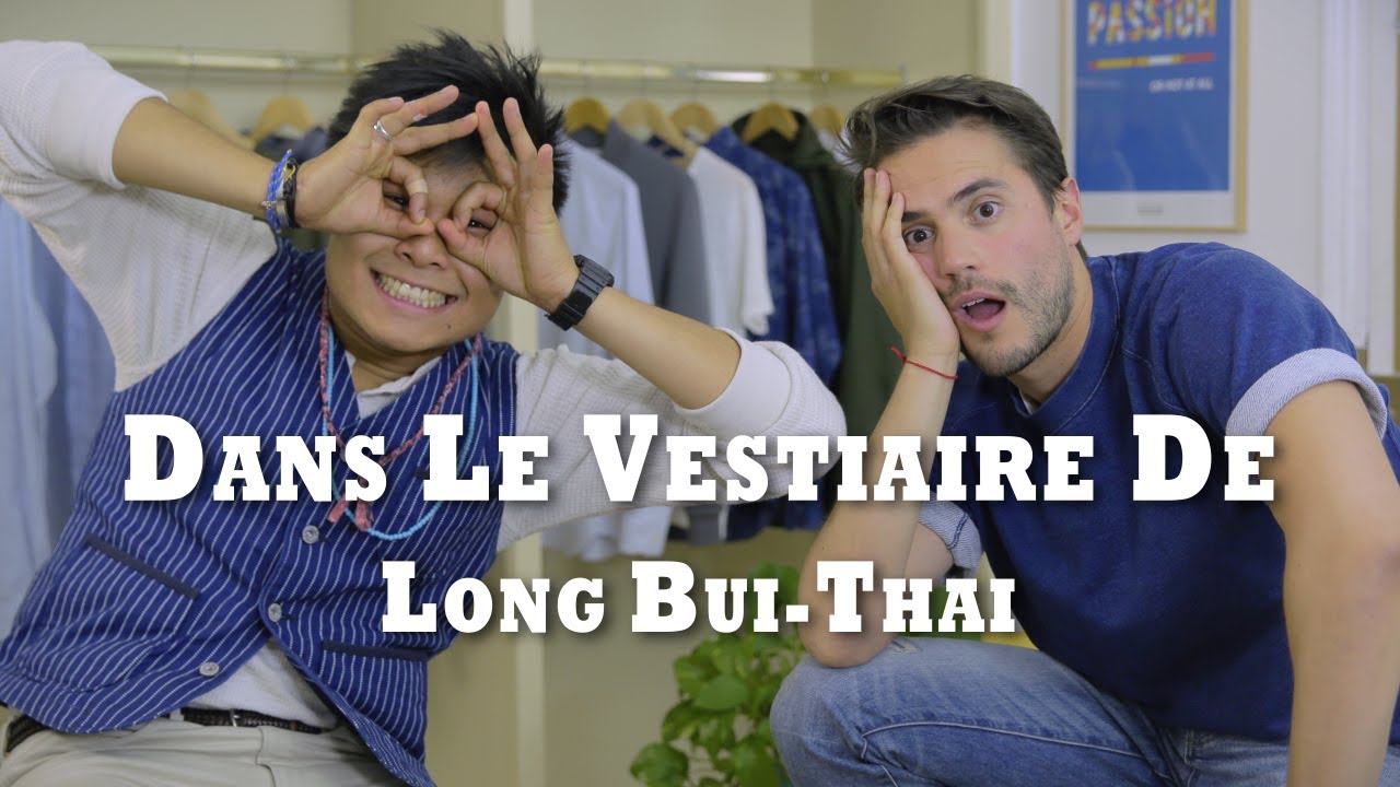 Dans le vestiaire de Long Bui Thai, respo vidéo chez BonneGueule