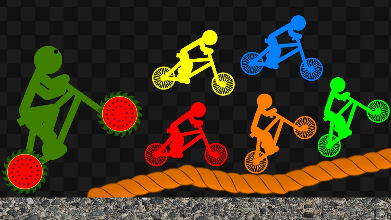 Dangerous Bicycle - Survival Stickman Bicycle Race
