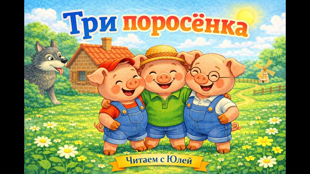 Три поросёнка | Чтение вслух | Сказка для детей