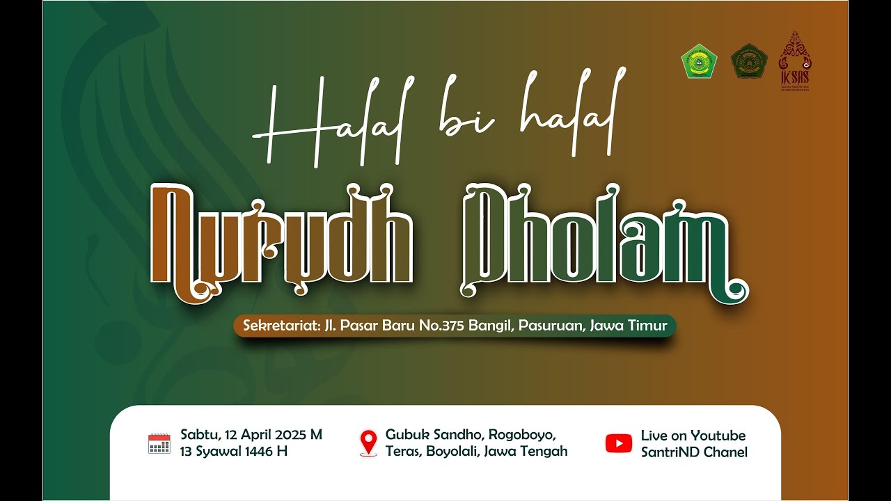 Live Halal Bihalal IKAS Pondok Pesantren Salafiyyah Nurudh Dholam Bangil
