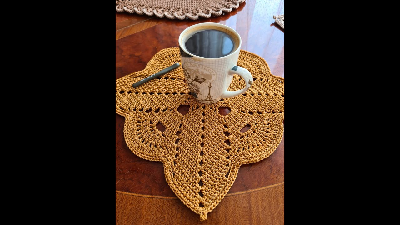Kwadratowa podkładka,  Crochet Pad